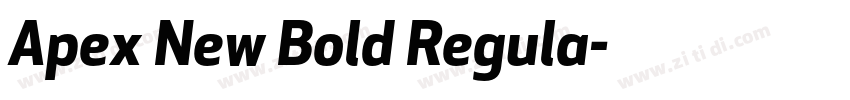 Apex New Bold Regula字体转换